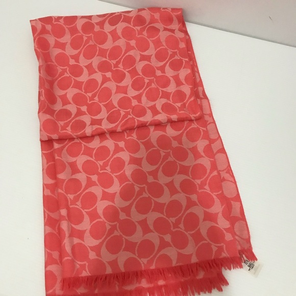 Coach Pink Scarf - Picture 2 of 5
